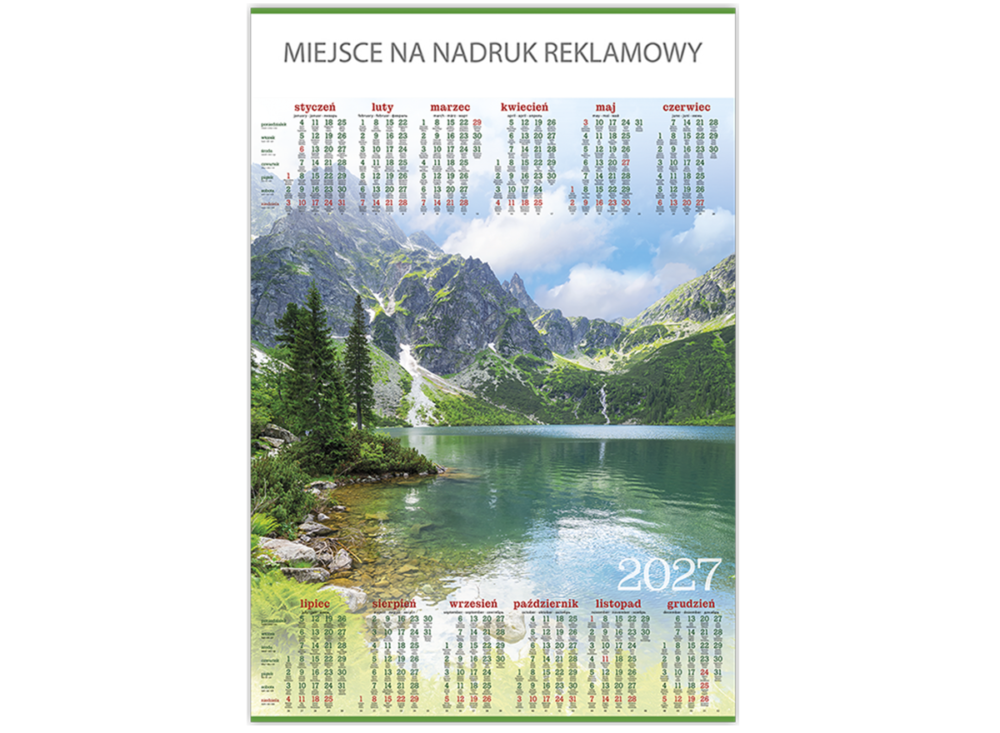 Kalendarz plakatowy - P01 Morskie Oko